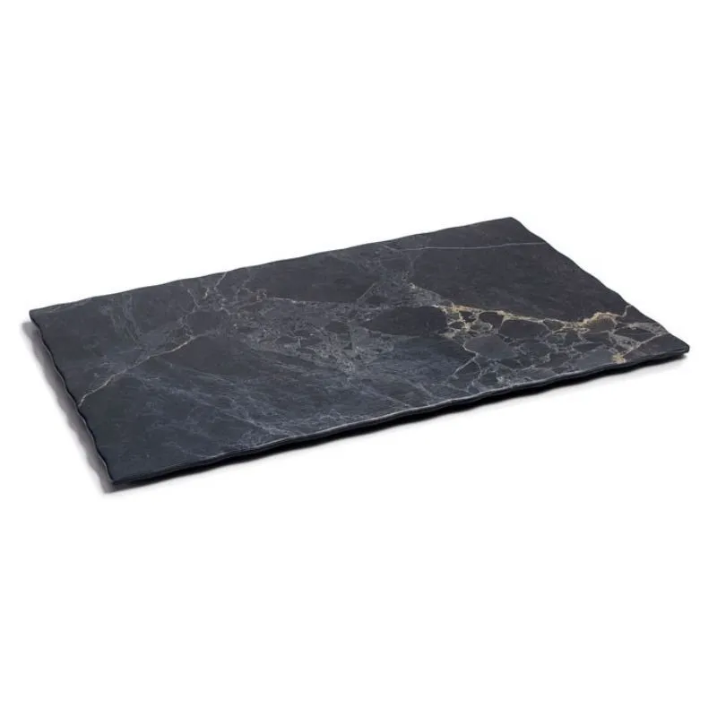 Obdĺžnikový tanier "Stone" z melamínu - 430 x 285 mm