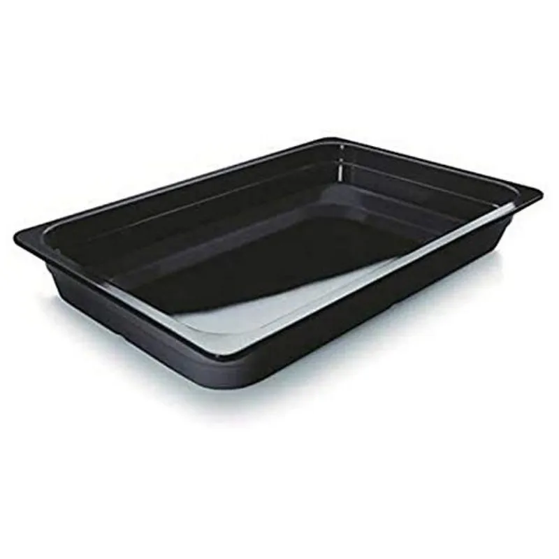 Bakalárska gastro nádoba GN 1/1 čierna melamín - Hĺbka 65 mm - 8,5 L