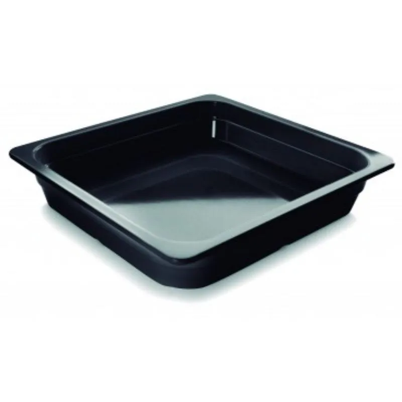 Bakalárska gastro nádoba GN 2/3 čierna melamín - Hĺbka 65 mm - 5,5 L