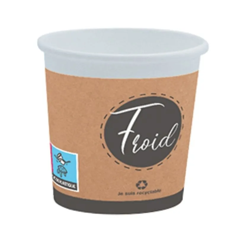 Pohárik z kartónu "Hot or Fresh" - 25 cl - Balenie 50 ks