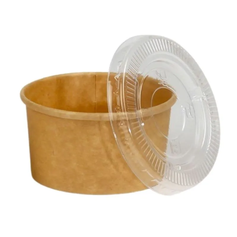 Pot à Sauce en Carton Kraft 60 ml - Lot de 50