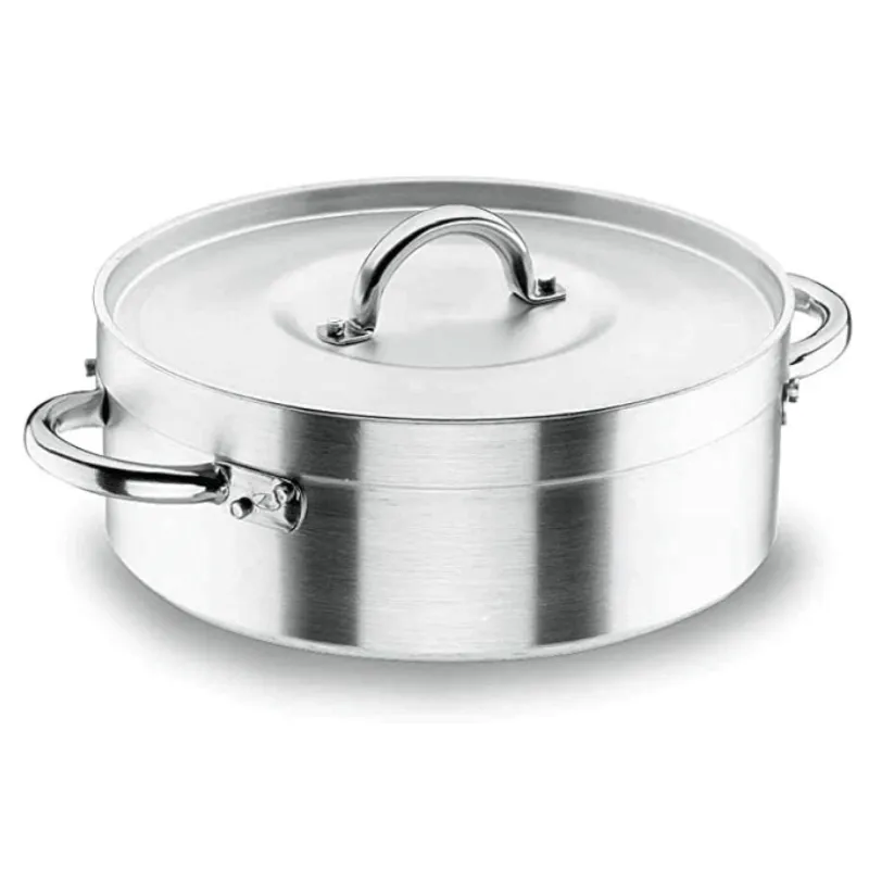 Profesionálna brazička s vekom - Chef-Aluminio - ø 28 cm - 6,7 L