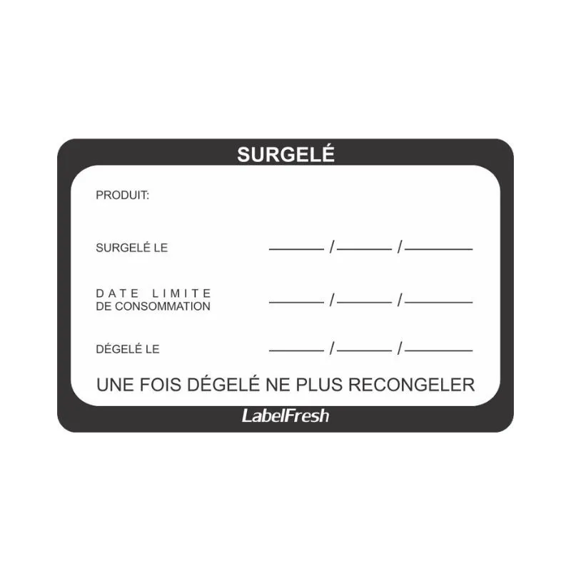 Etiketa s trasovateľnosťou LabelFresh - Mrazené - 70 x 45 mm - Balenie 500