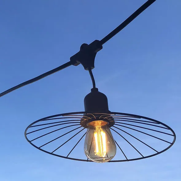 Guirlanda Svetelná Vonkajšia s Tienidlom Oceľ 6 m - Chic Cage Light