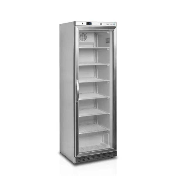 Negatívna vitrínová chladnička - Nerez - 340 L