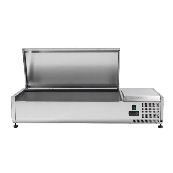 Saladette Chladiaca na Položenie Kryt Inox - 3 x GN 1/3 + 1 x GN 1/2