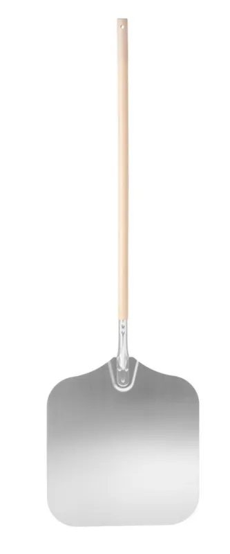 Štvorcová pizza lopata s drevenou rukoväťou - 1320 x 405 mm