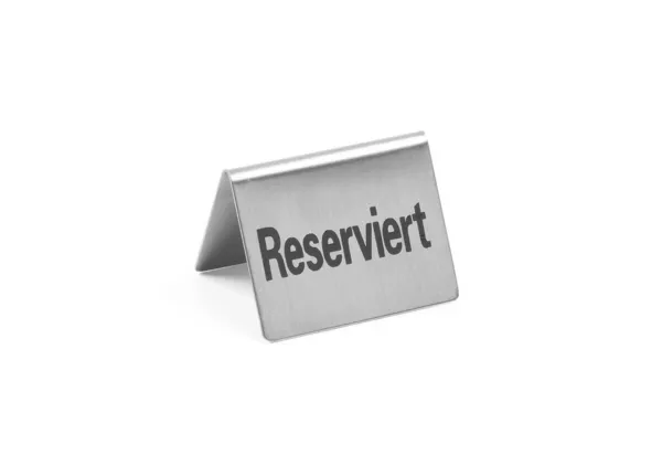 Stolový Stojan Reserviert z Nerezu - 4 Kusy