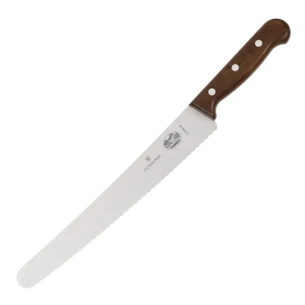 Nôž na pečenie s ozubeným zakriveným čepeľom 25,5 cm