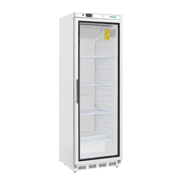 Vitrína s chladením, biela, 400 l