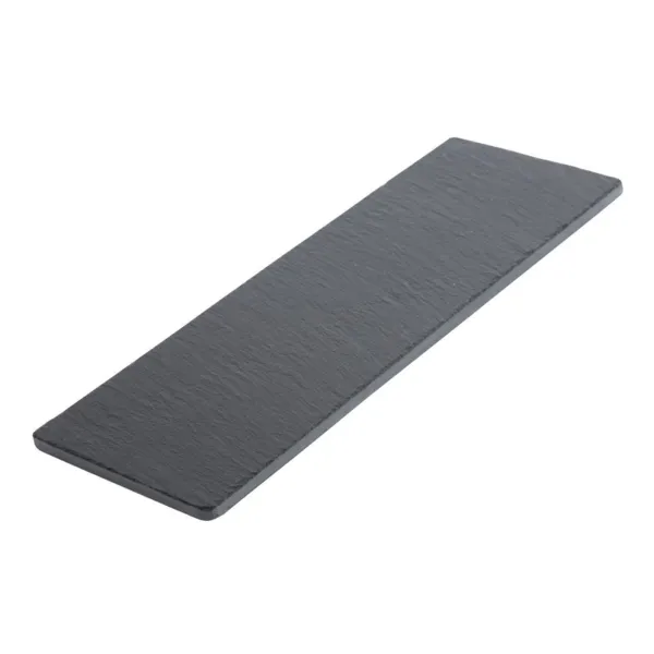 Doska na servírovanie z bôbovej dreviny s ardoisovým povrchom - 330 x 130 mm - Sada 2