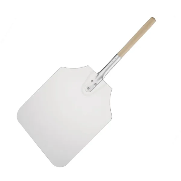 Pizza lyžica hliníková s drevenou rukoväťou - 305 x 355 mm