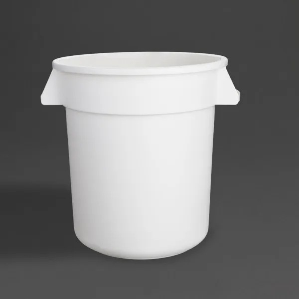Biela okrúhla nádoba 38L
