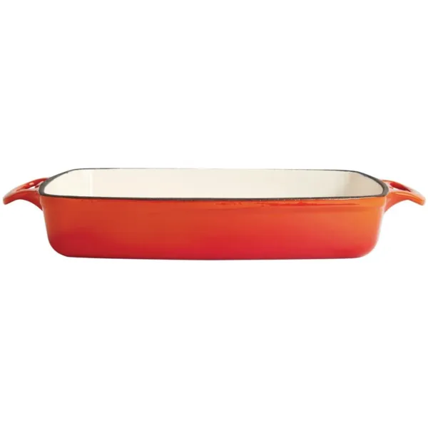 Plat z liatiny obdĺžnikový oranžový - 2,8L