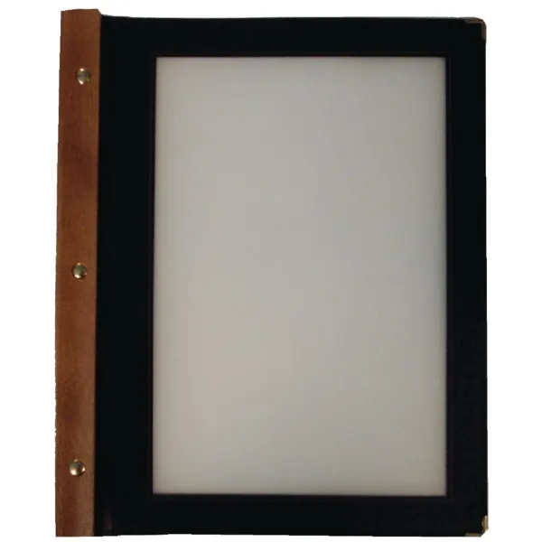 Ochranné menu z čierneho dreva A4