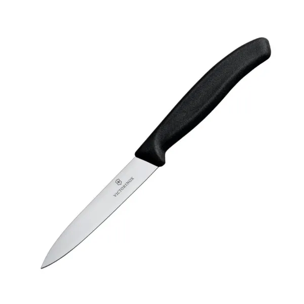 Ostrý kuchynský nôž čierny 10 cm