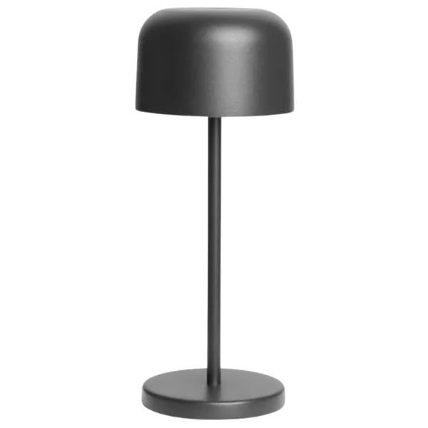 Stolová lampa s okrúhlym tienidlom Lucca čierna - 200 mm