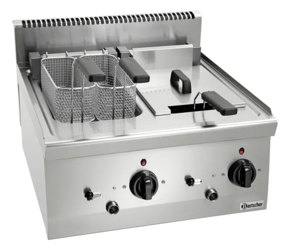 Elektrická fritéza na položenie - Séria 600 - 2 x 8 L