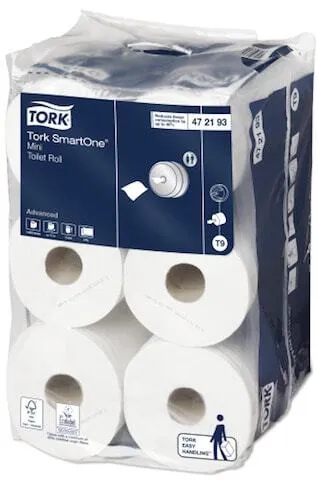 Toaletný papier Tork SmartOne Advanced biely pre malý distribútor - balenie 12 kusov
