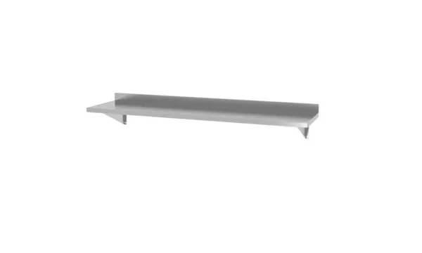 Nástenná polica s 2 držiakmi - L 1200 x 300 mm