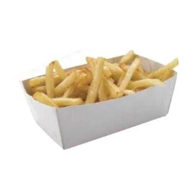 Kartonové barquettes biela - Š 120 x H 70 mm - Ekologicky zodpovedné - Balenie 250