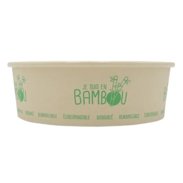 Miska na šalát z bambusu - 480 ml - Balenie 50 kusov