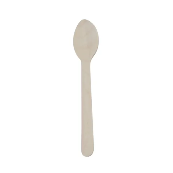 Cuillère à Soupe en Bois de Bouleau - 160 mm - Lot de 100