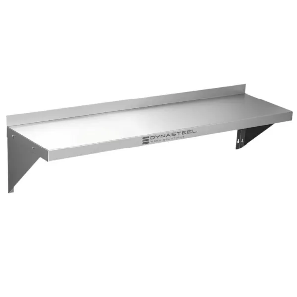 Nástenná polica z nehrdzavejúcej ocele - D 1200 x H 300 mm
