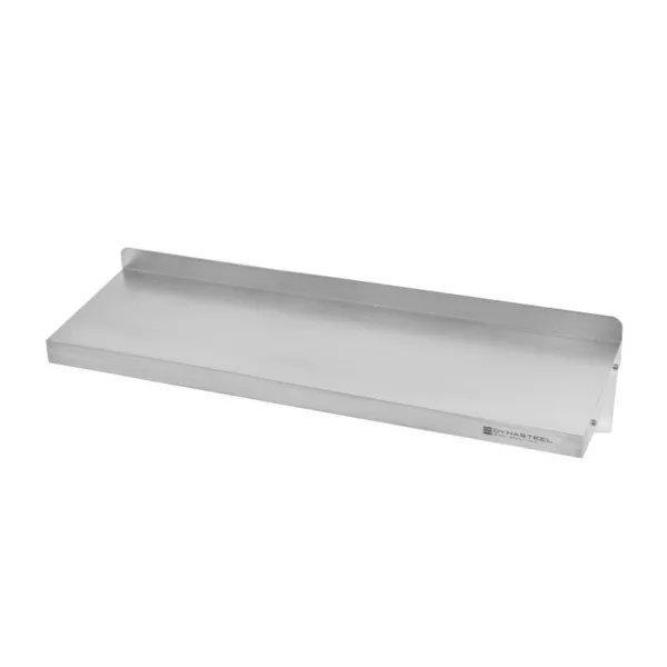Nástenná polica z nehrdzavejúcej ocele - D 1000 x H 300 mm