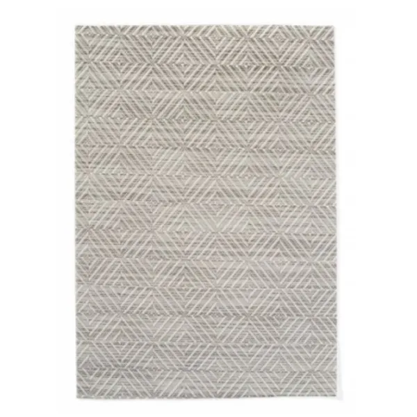 Geometrická strieborná podložka na stôl z PVC L 450 mm x P 300 mm Sada 6 ks